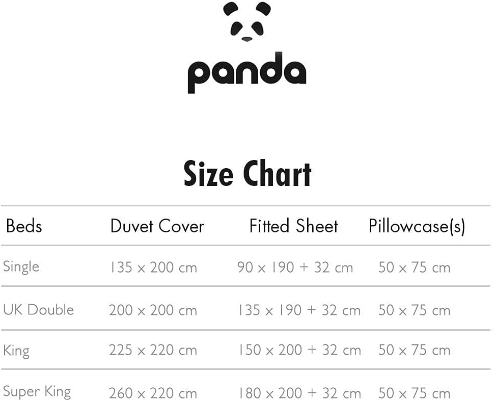 Panda Bamboo Double Bedding Set
