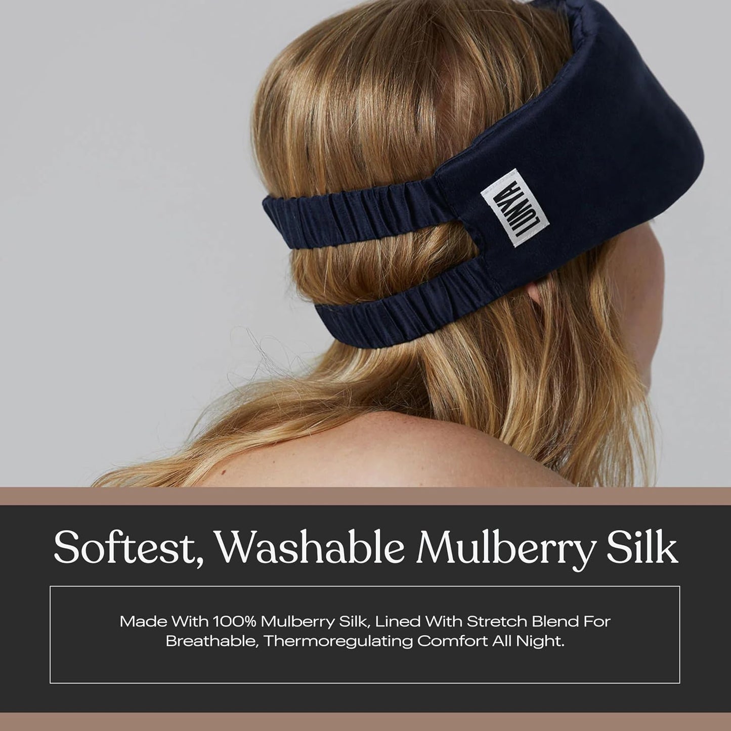 Lunya Weighted Silk Sleep Mask